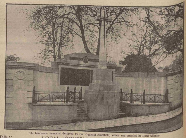 Memorial as unveiled