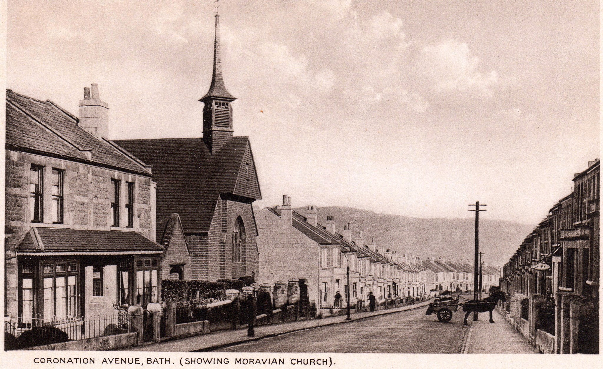 Old postcard view of Coronation Av