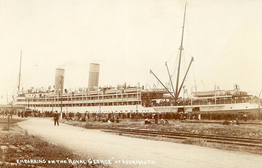 Passengers boarding SS Royal George