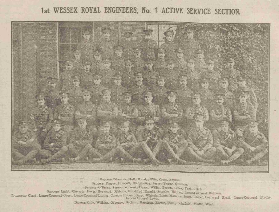 Newspaper photo of the Wessex RE