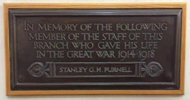 Westminster Bank memorial